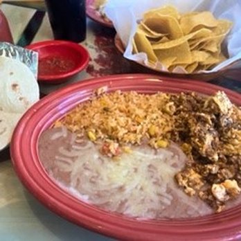 Patron Mexican Grill - Huevos Con Chorizo and complimentary tortilla chips with salsa - Mexican Near Me - Monroeville, Pennsylvania Patron Mexican Grill - Huevos Con Chorizo and complimentary tortilla chips with salsa - Mexican Near Me - Monroeville, Pennsylvania