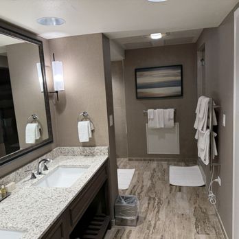 Caesars Republic Lake Tahoe - A Caesars Rewards Destination - Balcony suite master bathroom - Hotels Near Me - Stateline, Nevada Caesars Republic Lake Tahoe - A Caesars Rewards Destination - Balcony suite master bathroom - Hotels Near Me - Stateline, Nevada