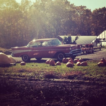 Old Sawmill Farm - a car and pumpkins - Farmers Market Near Me - Coventry, Rhode Island