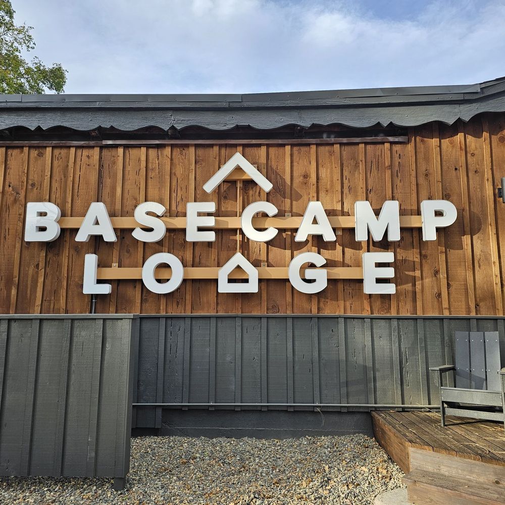 Front of the lodge