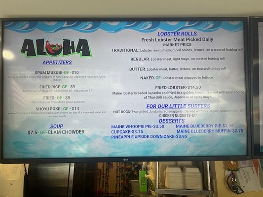 Menu photo 2 Aloha Bar Harbor, ME Menu photo 2 Aloha Bar Harbor, ME