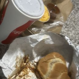 Lg. Pulled Chicken Sandwich with Drink Mac N' Cheese Lg. Pulled Chicken Sandwich with Drink Mac N' Cheese