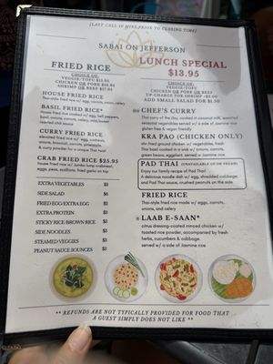 Menu photo 2 SaBai on Jefferson Pensacola, FL