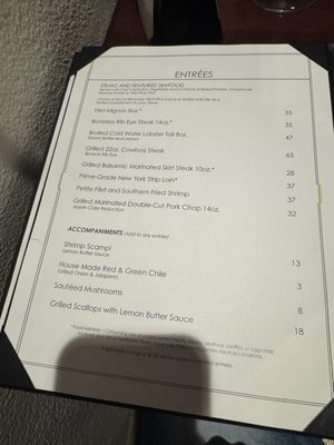 Menu photo 2 Embers Steakhouse Albuquerque, NM