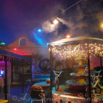 Los Dos Molinos - Outdoor seating area with mist coolers and lights. - New Mexican Cuisine Near Me - Phoenix, Arizona Los Dos Molinos - Outdoor seating area with mist coolers and lights. - New Mexican Cuisine Near Me - Phoenix, Arizona