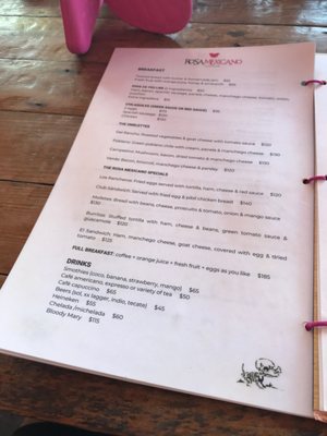 Menu photo 1 Rosa Mexicano Holbox, ROO Menu photo 1 Rosa Mexicano Holbox, ROO