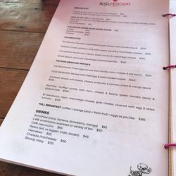 Rosa Mexicano - Menu