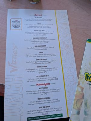 Menu photo 1 Wizzie's Bar y Grill Cabo San Lucas, BCS Menu photo 1 Wizzie's Bar y Grill Cabo San Lucas, BCS