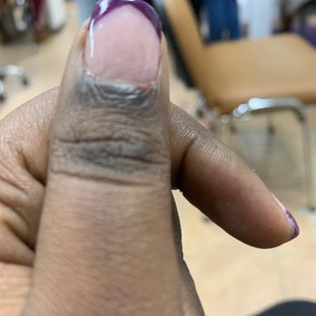 Cutie Nails & Spa - Got a few of these nicks and nail polish is blotchy. I'm posting this while sitting here waiting for my mom to finish. - Nail Salons Near Me - Spring Valley, New York
