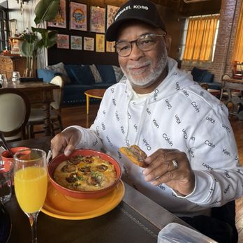 Silk Factory - Celebrating my birthday with shrimp and Grits,empanada and a mimosa - Venues & Event Spaces Near Me - Newburgh, New York