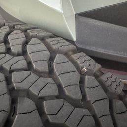 The object in tire The object in tire