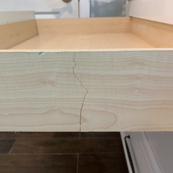 Amado's Marble & Granite - Broken cabinet drawer that was glued to try to fix it - General Contractors Near Me - Van Nuys, California Amado's Marble & Granite - Broken cabinet drawer that was glued to try to fix it - General Contractors Near Me - Van Nuys, California