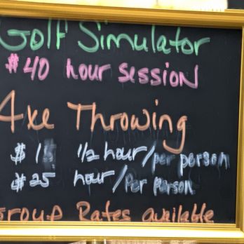 Ink & Ale Brewhouse - Golf Simulator and Axe Throwing prices. - Breweries Near Me - New Castle, Indiana Ink & Ale Brewhouse - Golf Simulator and Axe Throwing prices. - Breweries Near Me - New Castle, Indiana