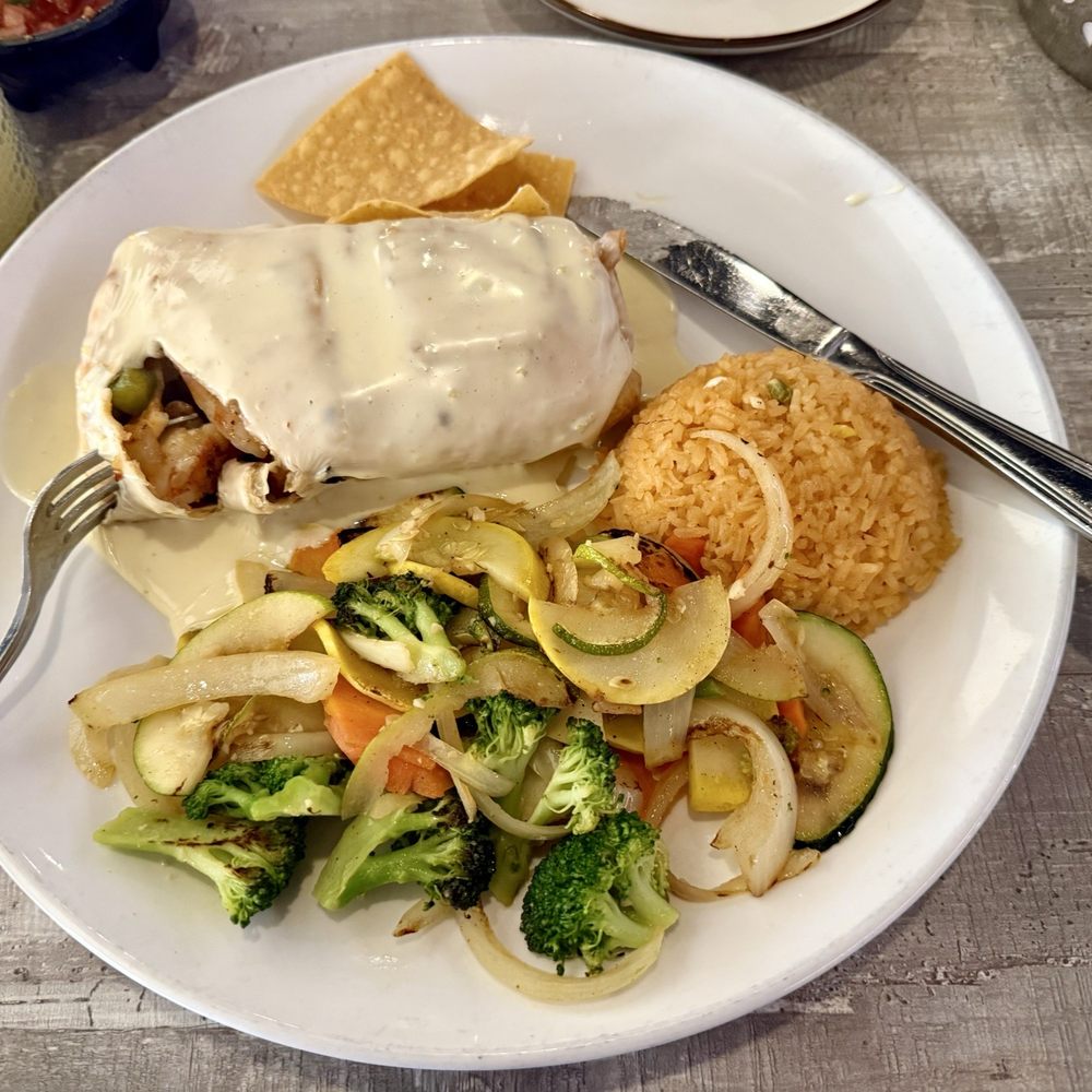 Toro Mambo Cocina Mexicana - Costa Chimichanga (shrimp) - Salad Near Me - Jupiter, Florida