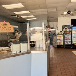 Pick up and glass counter.