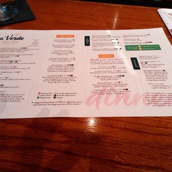 A'Verde Cocina and Tequila Library - Menu - New Mexican Cuisine Near Me - Cary, North Carolina
