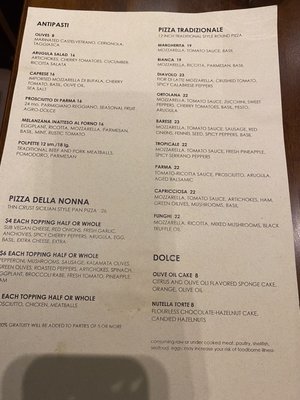 Menu photo 4 Inatteso Pizzabar New York, NY Menu photo 4 Inatteso Pizzabar New York, NY