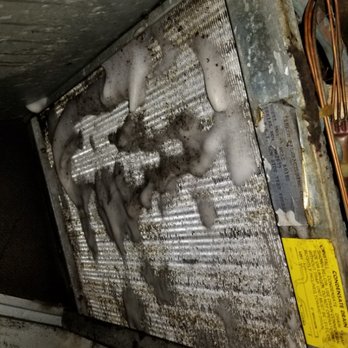 AC Supreme - 1st stage of cleaning a dirty inplace coil - Heating & Air Conditioning/HVAC Near Me AC Supreme - 1st stage of cleaning a dirty inplace coil - Heating & Air Conditioning/HVAC Near Me