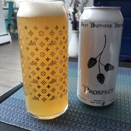 a beer and a can