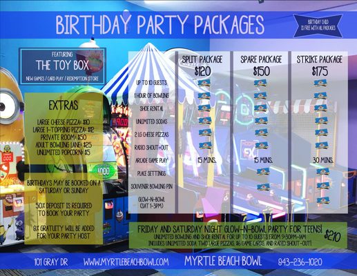 Menu photo 2 Myrtle Beach Bowl Myrtle Beach, SC