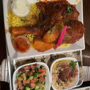 Mazra - Lamb shank comes right off the bone! - Mediterranean Near Me - San Bruno, California