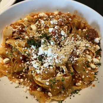 Bella - Pappardelle with meat ragú and goat cheese - Italian Near Me - Maryville, Tennessee