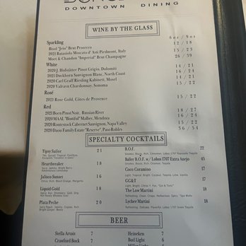 Bungalow Downtown Dining - Drink menu - Steakhouses Near Me - Houston, Texas Bungalow Downtown Dining - Drink menu - Steakhouses Near Me - Houston, Texas