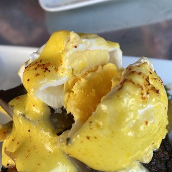 Wild Root - Overcooked poached eggs on portobello benedict. - Breakfast & Brunch Near Me - Boise, Idaho