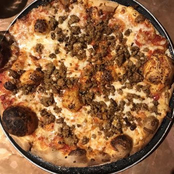 Deno's Mountain Bistro - 3 cheese pizza with sausage - Steakhouses Near Me - Winter Park, Colorado Deno's Mountain Bistro - 3 cheese pizza with sausage - Steakhouses Near Me - Winter Park, Colorado