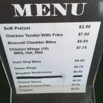 Overtime Sports Bar - This is their entire menu. Not sure what got 86d - Sports Bars Near Me - Clearwater, Florida Overtime Sports Bar - This is their entire menu. Not sure what got 86d - Sports Bars Near Me - Clearwater, Florida