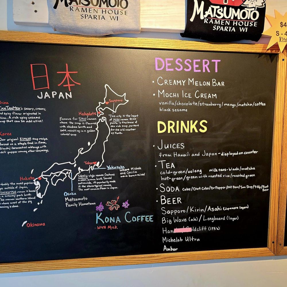Matsumoto Ramen House - Ramen Near Me - Sparta, Wisconsin