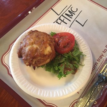 Faidley's Seafood - Jumbo crab cake - Seafood Markets Near Me - Baltimore, Maryland Faidley's Seafood - Jumbo crab cake - Seafood Markets Near Me - Baltimore, Maryland