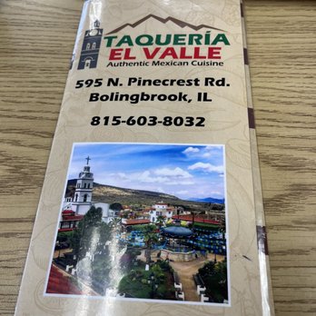 Taquería El Valle - Menú - Tacos Near Me - Bolingbrook, Illinois Taquería El Valle - Menú - Tacos Near Me - Bolingbrook, Illinois