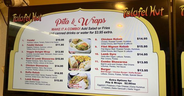 Menu photo 4 Falafel Hut San Rafael San Rafael, CA