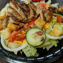 Just a grilled chicken salad. Trying to eat healthy Just a grilled chicken salad. Trying to eat healthy