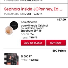 It has to be an employee at Sephora inside JC Penney that is stealing my VIB points as I was out of town on both dates