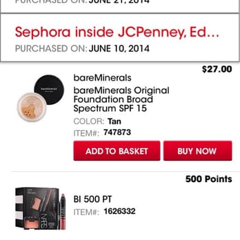 JCPenney - It has to be an employee at Sephora inside JC Penney that is stealing my VIB points as I was out of town on both dates - Department Stores Near Me - N Charleston, South Carolina