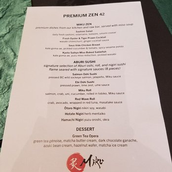 Miku - Set lunch - Japanese Near Me - Vancouver, British Columbia