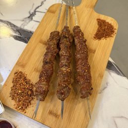 Lamb skewers