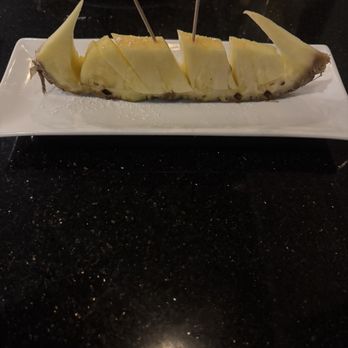 John Holly's Asian Bistro - Complimentary Pineapple dessert - Asian Fusion Near Me - Lone Tree, Colorado John Holly's Asian Bistro - Complimentary Pineapple dessert - Asian Fusion Near Me - Lone Tree, Colorado