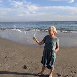 This bubble wand from Main Beach Toys was a huge hit with everyone at the beach