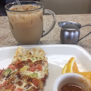 Bread & Butter Cafe - California omelette and iced coffee. So good!! - Breakfast & Brunch Near Me - Palatine, Illinois Bread & Butter Cafe - California omelette and iced coffee. So good!! - Breakfast & Brunch Near Me - Palatine, Illinois