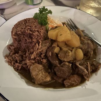 Stella's - Curry goat and rice and peas - Caribbean Near Me - Brooklyn, New York