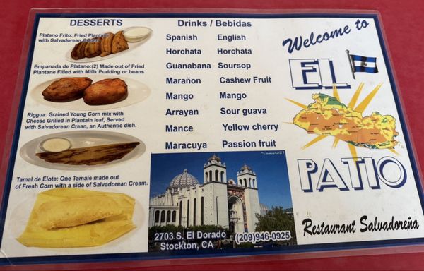 Menu photo 3 El Patio Stockton, CA