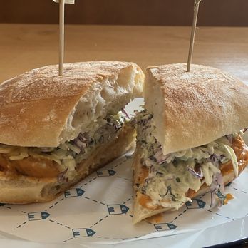 Blue Barn - Grilled buffalo chicken sandwich - Salad Near Me - San Francisco, California