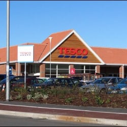 Tesco - Revamped store front.