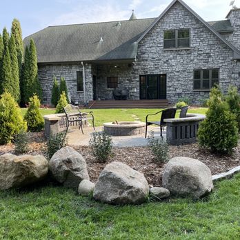 Rare Landscapes - Fire pit with surrounding landscape - Landscaping Near Me - Mound, Minnesota Rare Landscapes - Fire pit with surrounding landscape - Landscaping Near Me - Mound, Minnesota