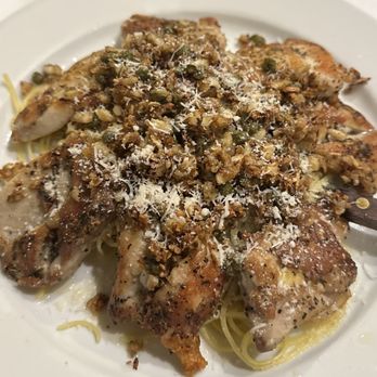 Paesano - Linguine Chicken Anchovy Olio (add capers) - Italian Near Me - Aiea, Hawaii