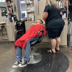 Salon Gorgeous - Getting her hair washed by Sherry