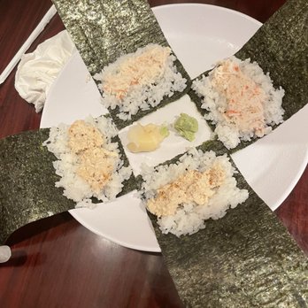 Ramen Show 2 - California hand roll (no avocado/cucumber) because the little is picky lol) and blue crab hand roll - Ramen Near Me - Las Vegas, Nevada Ramen Show 2 - California hand roll (no avocado/cucumber) because the little is picky lol) and blue crab hand roll - Ramen Near Me - Las Vegas, Nevada